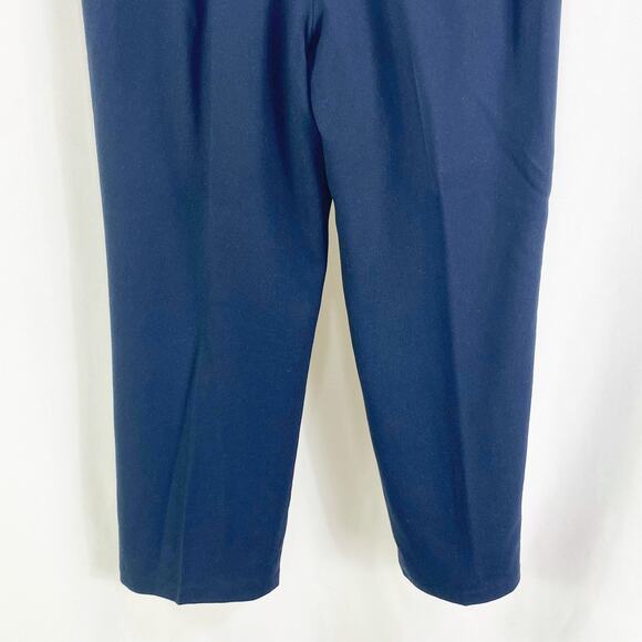 90s Vintage SAG HARBOR Navy Blue Wool Trouser Slacks - Picture 8 of 9